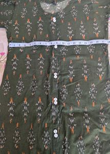Stylish Green Printed Kurta