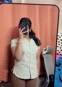 Striped Button-Down Shirt