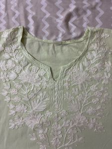 Light Green Embroidered Kurta