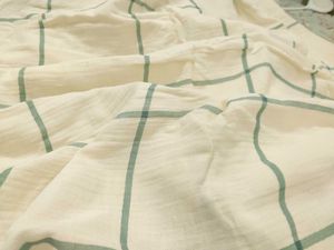 checked double cotton fabric