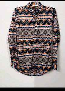 Patterned Duster Cardigan Or Shirt