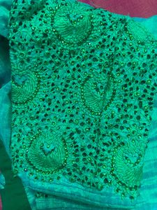 Designer Saree with Embellished Blouse