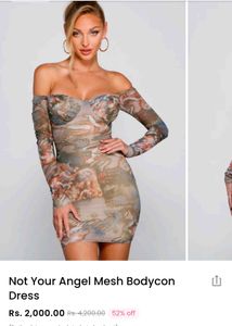 Mesh Off-Shoulder "Renaissance" Mini Dress