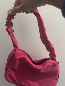 Pink Floral Accent Bag