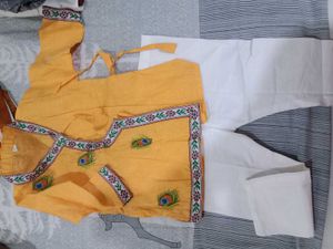 Embroidered Baby boy krisna outfit