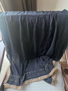 Elegant Black Lakhnavi Dupatta