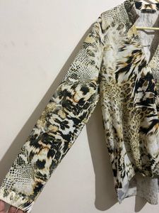 Stylish Animal Print Blouse