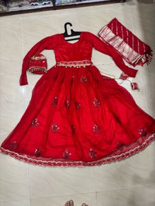 Gown Red party wear