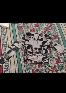 Trendy Graphic Print Mesh Top