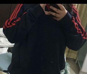 Men's Navy Blue Adidas Track Jacket