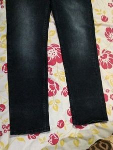 Men's Grey Washed Denim Jeans
