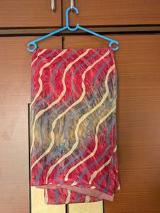 Unique Multi colour Georgette Saree