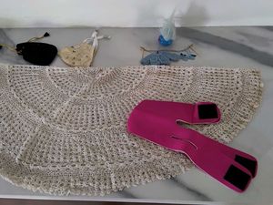 Crochet decor pc&amp;table-mat, toy, M&amp;S mask, double-
