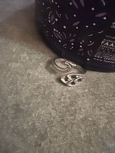 Unique Silver Tone Ring