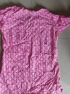Pink Print Top