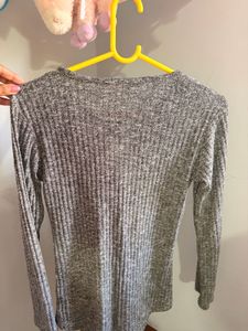 Cozy Ribbed Knit Long Sleeve Top