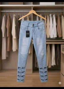 stylish cutwork jeans