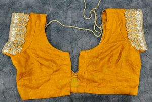 Vibrant Yellow Embroidered Blouse