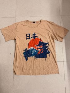 Japanese Mountain Graphic T-Shirt