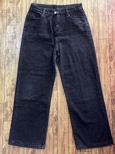 Wide Leg Black Denim Jeans