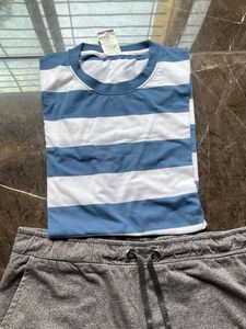 Men's Westside shorts &amp; Striped T-Shirt set