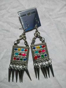 Combo 3 pice Boho Oxidized Jhumka Earrings Set
