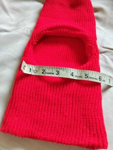 Red Knit Ski Mask Kids Balaclava Winter Monkey Cap