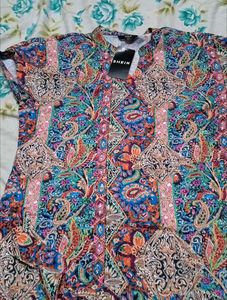 Boho Paisley Print onepiece dress