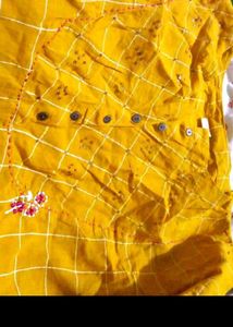 Yellow Cotton Kurta