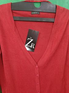 Red Cardigan Or Sweater Very Soft