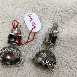 Trishul design oxidised earing