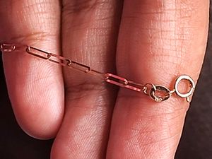 Gold Paperclip 18kt Bracelet With Proper Bill
