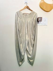 Shimmering Metallic Dhoti Pants