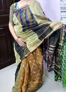 Sambalpuri Design In Chanderi Saree