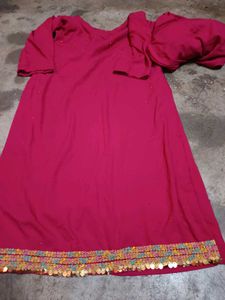 Embroidered Purple Kurti