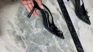 zara slingback buckle heel