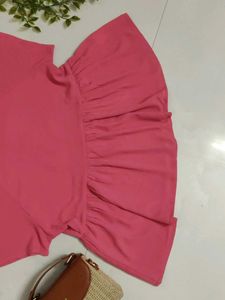 Chic Pink Peplum Top💖😚✨