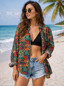 Boho Print Long Sleeve Shirt