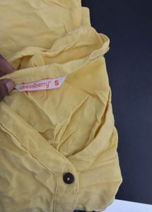 Yellow Button-Down Top
