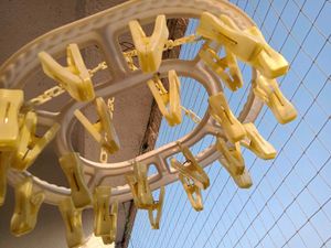 Round Clothes Drying Hanger with Clips