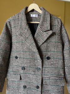 Plaid Trench Coat