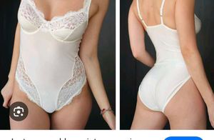 Very Sexy Lace Satin Bodysuit