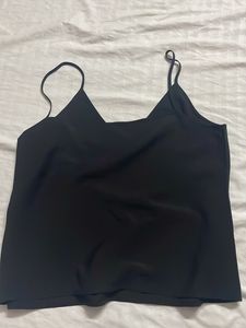 Sleek Black Camisole Top