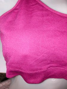 F&amp;F Premium Rani Pink Ribbed Seamless Bralette (Si