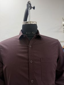 Men's Classic Brown Full Sleeve Shirt