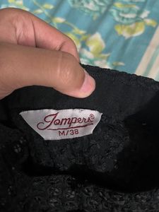 Jompers Black kurta men