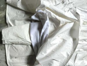Off-White Three-Tier Maxi Skirt with Inner Lining