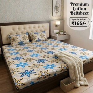 Premium Cotton Bedsheet with Pillow Covers
