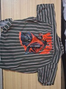 Striped Button-Up Shirt