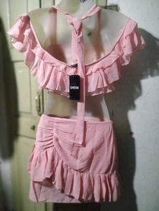 Pretty Pink Ruffle Two-Piece Set